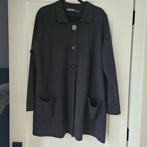 Kasper Women's Black Cardigan Sweater